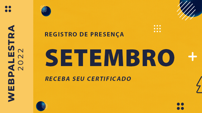 WEBPALESTRA - SETEMBRO/2022